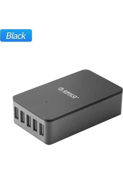 Abd Plug Dhe Siyah Orıco Masaüstü USB Şarj Cihazı Serisi Çok Portlu USB Şarj Dock'u iPhone Samsung Xiaomi Huawei Için Ev Ofis Masası Şarj Istasyonu (Yurt Dışından)