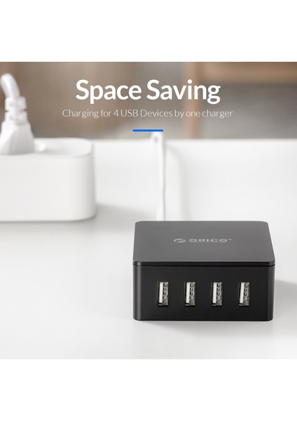 Abd Plug Dhe Siyah Orıco Masaüstü USB Şarj Cihazı Serisi Çok Portlu USB Şarj Dock'u iPhone Samsung Xiaomi Huawei Için Ev Ofis Masası Şarj Istasyonu (Yurt Dışından) fırsatları