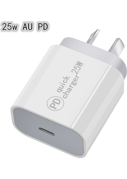Beyaz 20W Pd iPhone 12 13 14 Pro Max 25W 20W Hızlı Şarj Pd Şarj Cihazı Qc3.0 USB Tip C Au Seyahat Güç Adaptörü Avustralya Yeni Zelanda (Yurt Dışından) indirimleri