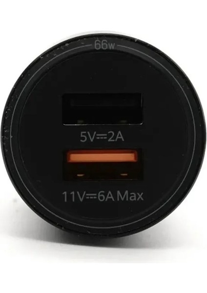 Siyah Evrensel Huaweı Supercharge Araç Şarj Cihazı Max 66W Çift USB Bağlantı Noktası 6A Tip-C Kablo ile Evrensel Uyumluluk Huawei/samsung/iphone Için (Yurt Dışından) modelleri