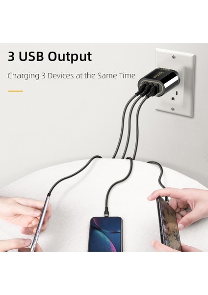 Abd Beyaz Qgeem 3 USB Şarj Aleti iPhone Hızlı Şarj 3.0 Hızlı Şarj Xiaomi Qc 3.0 Taşınabilir Telefon Şarj Cihazı Şarj Adaptörü (Yurt Dışından) modelleri