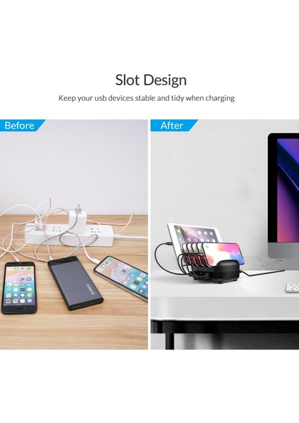 Au Fişi Siyah Kablo ile Orıco 5 Port USB Şarj Istasyonu Tutucu ile Dock 40W 5V2.4A USB Şarj Ücretsiz USB Kablosu iPhone Pc Tablet Için (Yurt Dışından) fırsatları
