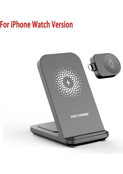 Tip 1 iPhone Için 30W Kablosuz Şarj Standı IPhone 13 12 11 Için Apple Watch Samsung 3 In 1 Hızlı Şarj Dock Istasyonu Samsung Galaxy Watch Için (Yurt Dışından)