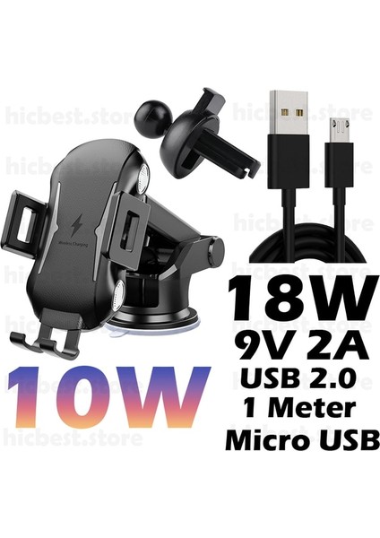 11 15W Araç Kablosuz Şarj Cihazı Samsung S22 Ultra S22 + 5g S21 S20 Indüksiyon Araç Şarj Cihazı Telefon Tutucu iPhone 14 13 12 Se (Yurt Dışından)