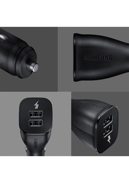 Kablolu Beyaz Şarj Cihazı Samsung Araç Şarj Cihazı Çift USB Bağlantı Noktası Adaptif Hızlı Şarj Mikro USB Kablosu Galaxy S6 S7 Kenar Not 4 5 J3 J6 J5 A3 A5 A7 2016 (Yurt Dışından) modelleri