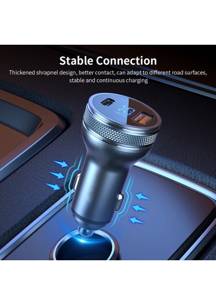 USB C Araç Şarj Cihazı 20W USB Tip C USB C Araç Şarj Cihazı Qc3.0 Pd Tip C iPhone 13 12 Için Arabada Hızlı Şarj Samsung Xiaomi Huawei Cep Telefonu Şarj Adaptörü (Yurt Dışından) modelleri