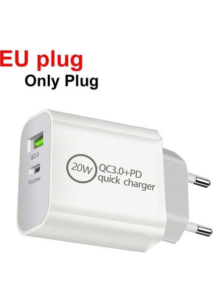 Ab Fişi Çift Ab Abd Tak 20W Usb-C Güç Adaptörü Şarj Cihazı iPhone 13 12 Mini Pro Için Hızlı Şarj Cihazı Ipad Google Pixel 6 5 4 3 2 Rog 5 3 2 (Yurt Dışından)