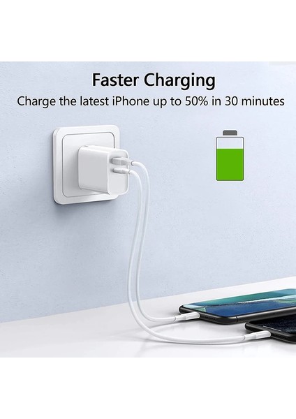 Ab Fişi Çift Ab Abd Tak 20W Usb-C Güç Adaptörü Şarj Cihazı iPhone 13 12 Mini Pro Için Hızlı Şarj Cihazı Ipad Google Pixel 6 5 4 3 2 Rog 5 3 2 (Yurt Dışından) fırsatları