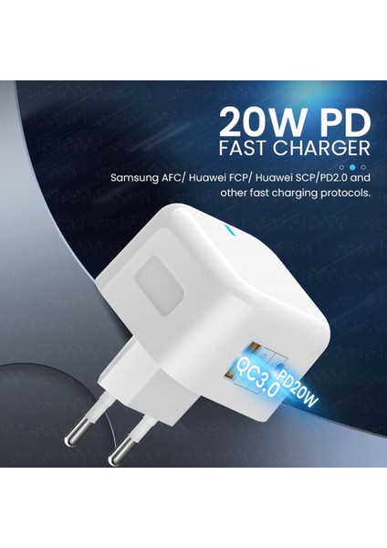 Beyaz Ab Iki Bağlantı Noktalı Pd 20W USB C Tipi Şarj Cihazı iPhone 13 12 11 Pro Qc3.0 Hızlı Şarj Usb-C Hızlı Şarj Seyahat Duvar Şarj Cihazı Güç Adaptörü Abd/ab (Yurt Dışından) fiyatları