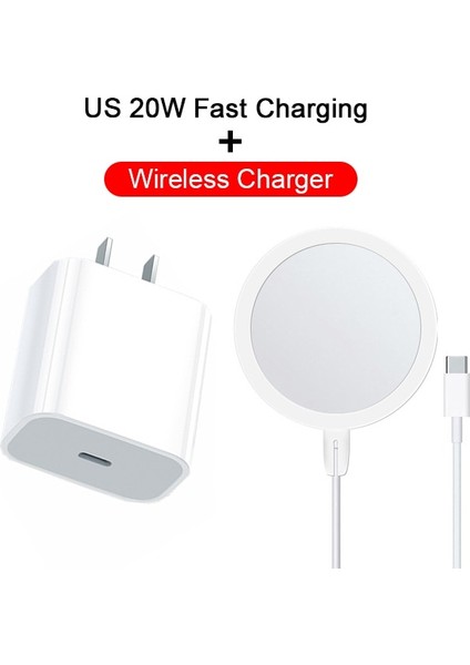 Abd Kablosuz Şarj Cihazı Apple Orijinal Pd 20W Hızlı Şarj Cihazı iPhone 14 13 12 11 Pro Max Manyetik Kablosuz Şarj Cihazı iPhone Xs Max USB C Şarj (Yurt Dışından)