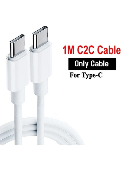 1m C2C Kablo 20W Pd USB C Şarj Cihazı iPhone 13 12 Telefon Hızlı Şarj Tipi C Qc3.0 Hızlı Şarj Kablosu Güç Adaptörü Fişi Samsung S22 S21 (Yurt Dışından)