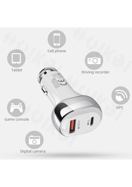 Siyah 1m C2L USB C Araç Şarj Cihazı Pd 38W Type-C Çift Qc3.0 USB 20W Pd Hızlı Şarj Araç Içi Hızlı Şarj Adaptörü Mini Evrensel Araç Telefonu Şarj Cihazı (Yurt Dışından) fırsatları