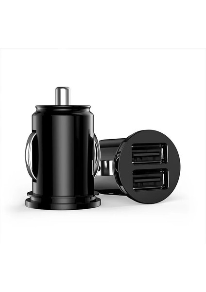 Evrensel Mini Araba Kamyon Çift 2 Port USB Şarj Adaptörü Samsung Galaxy S8 S9 Artı Xiaomi Mi Mi6 Roidmi 3 S Oneplus 5t 5 3t USB Adaptörü (Yurt Dışından)