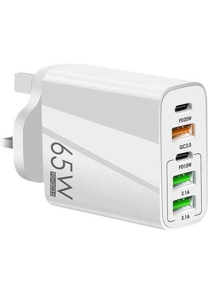Abd Siyah 65W USB Tip C Şarj Cihazı USB Hızlı Şarj 3.0 IPhone 14 13 Pro Için 5 Bağlantı Noktası Huawei Xiaomi Samsung USB Tip C Şarj Cihazı (Yurt Dışından) indirimleri