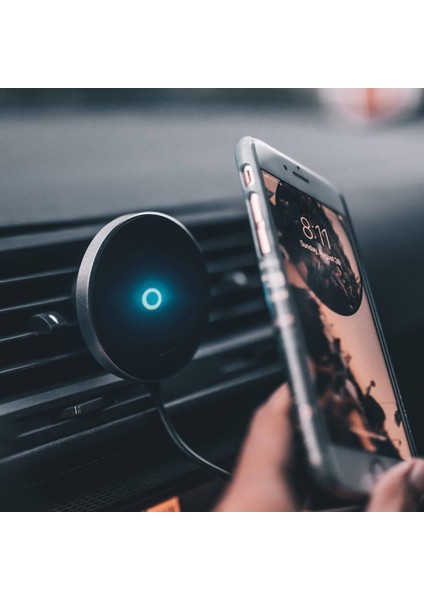 5W-SIYAH 360 Döndür Manyetik Qı Araba Kablosuz Şarj Standı Dashboard Havalandırma Braketi IPhone 11 Pro Max Xs Xr Samsung S9 S21 S10 S20 (Yurt Dışından) modelleri
