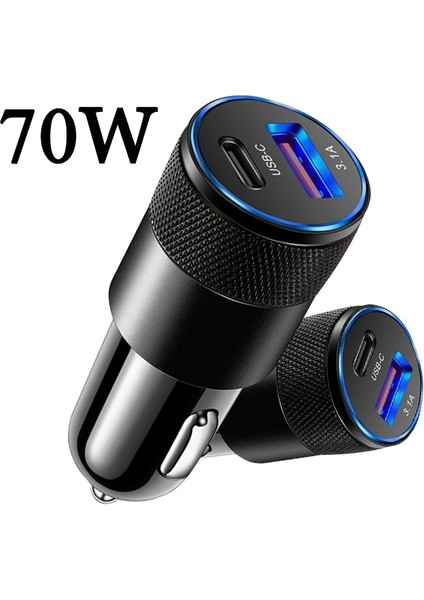 1m C2L 70W USB Tip C Pd Qc 3.1A Hızlı Araba Şarjı iPhone 13 12 11 x Xr Redmi Not 11 10 9 8 Samsung S21 S20 S10 S9 Şarj Cihazı (Yurt Dışından) fırsatları