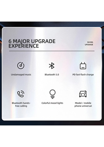 Çift USB Pd Araç Bluetooth 5.0 Şarj Cihazı Fm Verici Handsfree Pd 20W Type-C Çift USB 3.1A Renkli Işık Mp3 Müzik Çalar Desteği U Disk (Yurt Dışından) indirimleri