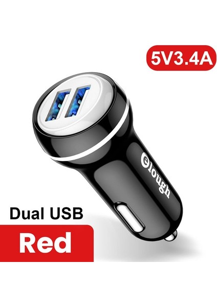 Beyaz 3.4A USB Yeterli USB C Araç Şarj Cihazı Hızlı Şarj 3.0 Pd Tip C Şarj Cihazı 20W Hızlı Araç Telefonu Şarj Cihazı iPhone Xiaomi Huawei Samsung Için (Yurt Dışından)