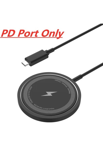 Macsafe iPhone 14 13 12 Pro Max Mini USB A Pd Hızlı Kablosuz Şarj Pedi Standı Mag Şarj Cihazları Için Yalnızca Pd Bağlantı Noktası 30W Manyetik Kablosuz Şarj Cihazı (Yurt Dışından)