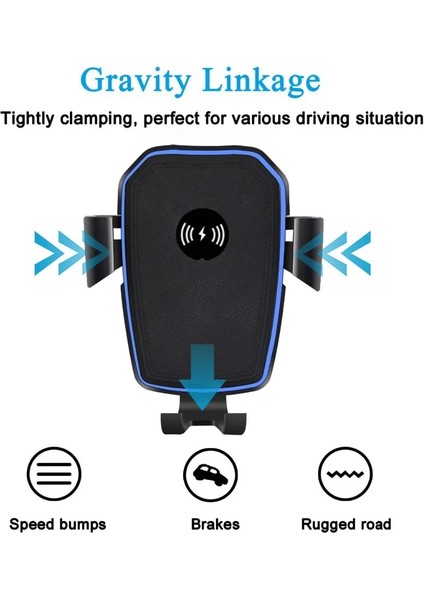 Siyah Araç Şarj Cihazı Fdgao Kablosuz Araç Şarj Cihazı 10W Hızlı Şarj Dağı Hava Firar Telefon Tutucu Samsung S22 S21 S20 iPhone 14 13 12 11 Pro Xs Xr 8 (Yurt Dışından) fiyatları