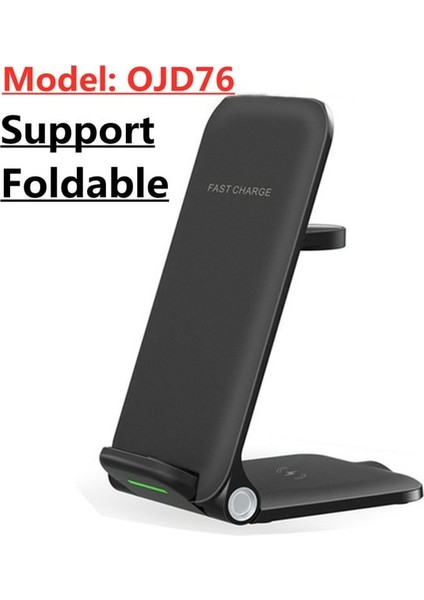 OJD76 Katlanabilir 30W 3 In 1 Kablosuz Şarj Standı Samsung S22 S21 Ultra S20 Galaxy Izle 5/4 Aktif 2/1 Buds2 Pro Hızlı Şarj Istasyonu Istasyonu (Yurt Dışından)