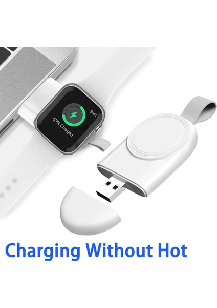 USB Şarj Aleti Girişi Taşınabilir Kablosuz Şarj Aleti Pedi Apple Watch Iwatch 8 7 Se 6 5 4 3 2 Manyetik Tip C USB Hızlı Şarj Yerleştirme Istasyonu Standı (Yurt Dışından) indirimleri