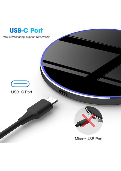 20W Beyaz 30W Kablosuz Şarj Aleti Pedi iPhone 14 13 12 11 Pro Xs Xr x 8 Indüksiyon Hızlı Şarj Samsung S22 S21 S20 Xiaomi Mi 13 12 (Yurt Dışından) indirimleri