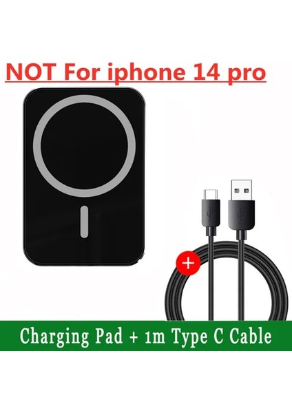 C Tipi Kablo ile 65W Manyetik Araç Kablosuz Şarj Cihazı Hava Firar Standı iPhone 14 13 12 Pro Max Macsafe Araç Telefonu Tutucu Hızlı Şarj Istasyonu (Yurt Dışından)
