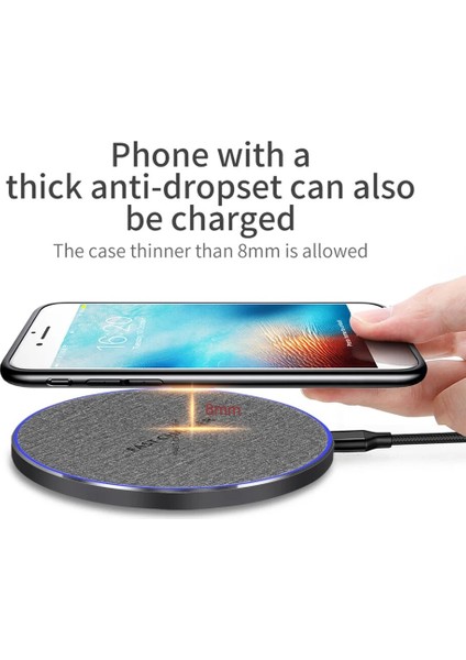 10W Mikro USB Fdgao Kablosuz Şarj Cihazı 15W USB Tip C Hızlı Şarj Pedi iPhone 14 13 12 11 Pro Max Xs Xr x 8 Samsung S22 S21 S20 Not 20 10 (Yurt Dışından) fırsatları