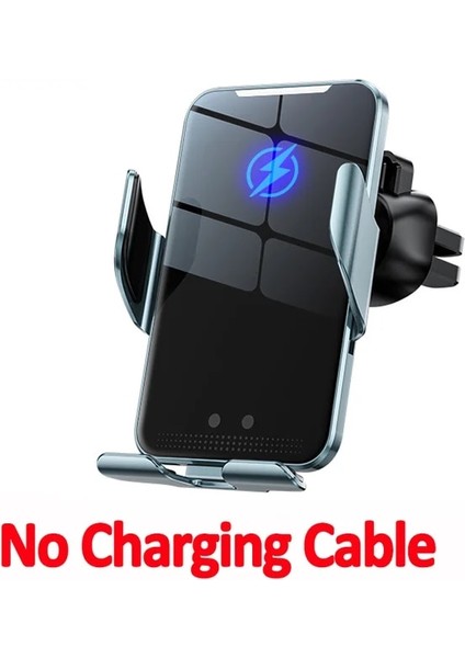 Mavi Kablo Yok 75W Hızlı Araç Kablosuz Şarj Cihazı IPhone 14 13 12 Pro Max Xiaomi Samsung Araç Montaj Hava Firar Cep Telefon Tutucu Şarj Standı (Yurt Dışından)