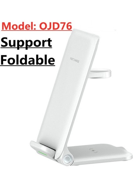 OJD76 Katlanabilir 30W 3 In 1 Kablosuz Şarj Standı Samsung S21 S22 Ultra S20 Galaxy Izle 5/4 Aktif 2/1 Buds2 Pro Hızlı Şarj Istasyonu Istasyonu (Yurt Dışından)