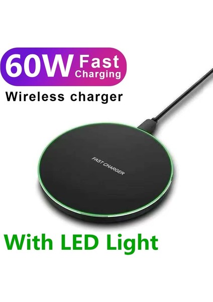 Beyaz 65W Kablosuz Şarj Standı Pedi iPhone 14 13 12 11 Pro x Xs Max Xr Samsung S21 S20 Telefon Şarj Cihazları Hızlı Şarj Standı Istasyonu (Yurt Dışından) fırsatları