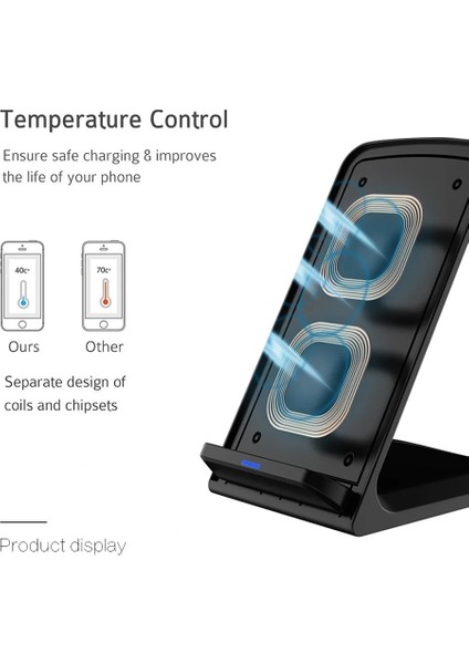 Siyah Kablo Yok 100W Kablosuz Şarj Standı iPhone 14 13 12 11 Pro Xs Max Xr Samsung S21 S20 S10 Hızlı Şarj Standı Istasyonu Telefon Tutucu (Yurt Dışından) fiyatları