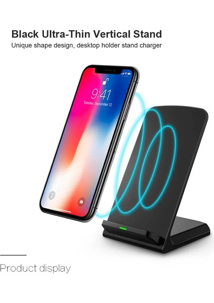 Siyah Kablo Yok 100W Kablosuz Şarj Standı iPhone 14 13 12 11 Pro Xs Max Xr Samsung S21 S20 S10 Hızlı Şarj Standı Istasyonu Telefon Tutucu (Yurt Dışından) fırsatları