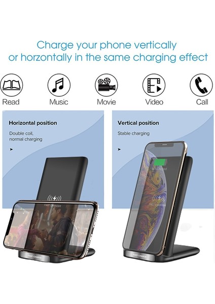 Beyaz 30W Çift Bobin Kablosuz Şarj Cihazı iPhone 11 12X8 10 Artı Telefon Hızlı Şarj Pad Dock Istasyonu Samsung S8 S9 S9 + Not 8 (Yurt Dışından) indirimleri