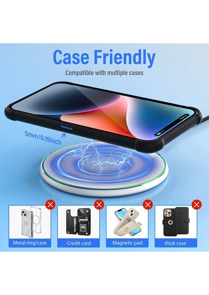 Yalnızca Abd Tak 100W Kablosuz Şarj Pedi iPhone 14 13 12 Pro Max 11 8 Samsung S23 S22 Xiaomi Telefon Şarj Cihazları Indüksiyon Hızlı Şarj Istasyonu (Yurt Dışından) indirimleri