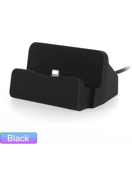 Android Için Siyah USB Kaide Veri Şarj Cihazı Dock Standı Istasyonu Şarj iphone 8 7 Xr Xs Masaüstü Cradle Samsung Xiaomi Yerleştirme Ladestation (Yurt Dışından)