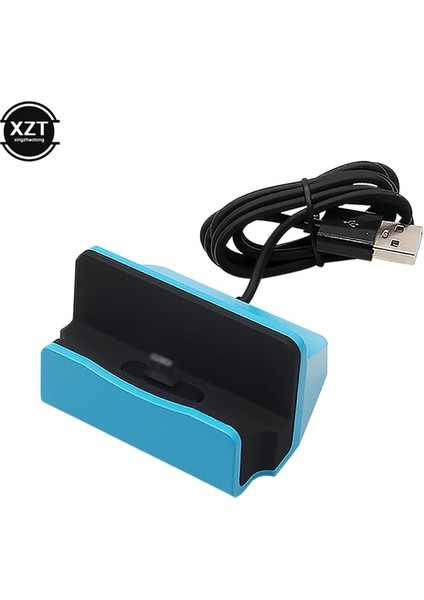 Mikro USB Için - 1m USB Kablosu Sync Cradle Şarj Istasyonu Tabanı 5V2A 10W Xiaomi Android Tip C Samsung Stand Tutucu 2'si 1 Arada Şarj Ünitesi (Yurt Dışından)