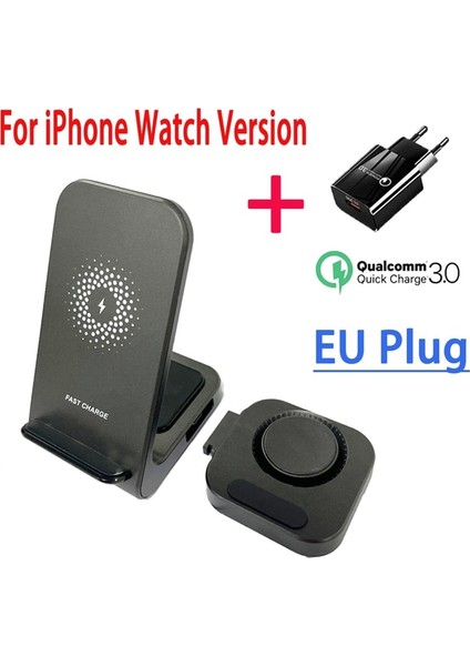 Tip 2 iPhone Için Ab 30W Kablosuz Şarj Standı IPhone 13 12 11 Için Apple Watch Samsung 3 In 1 Hızlı Şarj Dock Istasyonu Samsung Galaxy Watch Için (Yurt Dışından)