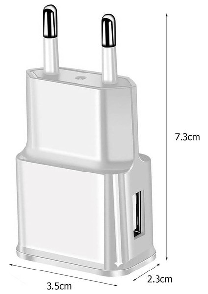 Ab Tak 5 V Duvar Hızlı Şarj Kafası Için Huawei Xiaomi Ab Tak 1000MA Taşınabilir Şarj Adaptörü Seyahat 2000MA iPhone 14 13 Pro iPad (Yurt Dışından)