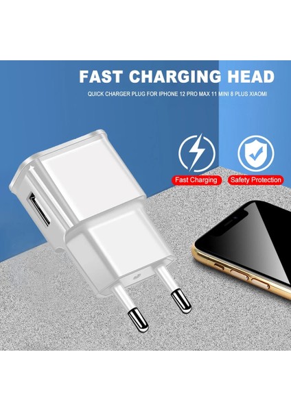 Ab Tak 5 V Duvar Hızlı Şarj Kafası Için Huawei Xiaomi Ab Tak 1000MA Taşınabilir Şarj Adaptörü Seyahat 2000MA iPhone 14 13 Pro iPad (Yurt Dışından) modelleri