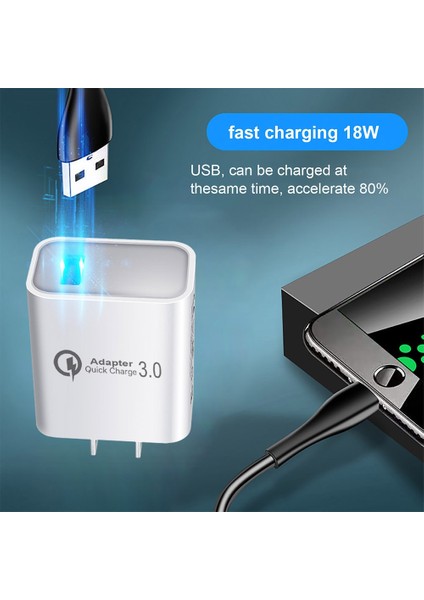 Beyaz Au 18W Qc3.0 USB Şarj Aleti iPhone 13 12 11 Pro Max Ab Au Ingiltere Abd Tak Duvar Telefonu Şarj Adaptörü Samsung Xiaomi Için Hızlı Şarj (Yurt Dışından) modelleri