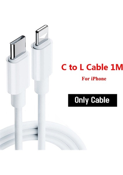 C'den L'ye Kablo 1 M 20 W Pd USB C Şarj Cihazı Apple iPhone 13 12 Mini 11 Pro Max 7 8 Artı Hızlı Şarj Cihazı C Tipi Yıldırım Kablosu Ab Telefon Şarj Cihazı (Yurt Dışından)