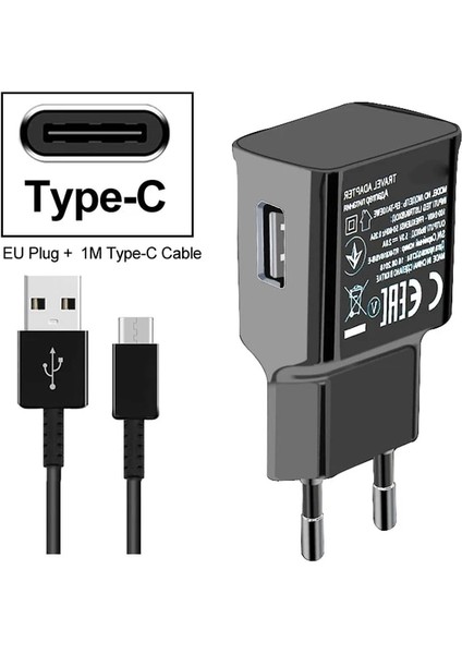 Tip-C Şarj Cihazı Siyah USB Tipi C Kablo Samsung Galaxy A5 2018 A8 2018 A530 A8 Artı 2018 A830 A6 A6 Plusj8 2018 A9 Yıldız A8 Yıldız Hızlı Şarj Cihazı (Yurt Dışından)