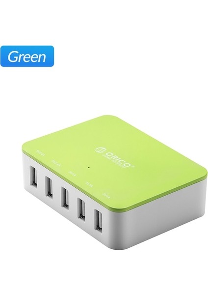 Au Tak Csa Yeşil Orıco Masaüstü USB Şarj Cihazı Serisi Çok Portlu USB Şarj Dock'u iPhone Samsung Xiaomi Huawei Için Ev Ofis Masası Şarj Istasyonu (Yurt Dışından)