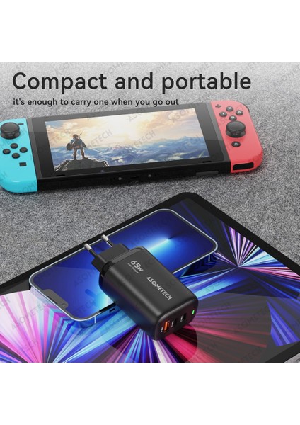 Ab Beyaz 65 W Gan USB Tip C Cep Telefonu Şarj Cihazı Dizüstü Bilgisayar Için IPhone Huawei Xiaomi Samsung Hızlı Şarj Pps Qc Pd3.0 Taşınabilir Hızlı Şarj Cihazı (Yurt Dışından) fırsatları