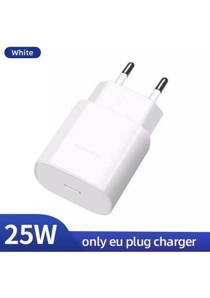 Ab Tak Beyaz 20 W Şarj Cihazı Samsung Galaxy S22 S21 S2 Pd Hızlı Şarj Adaptörü Galaxy NOTE20 S10 USB C Tipi Kablo ile C Tipi Chargeur (Yurt Dışından)