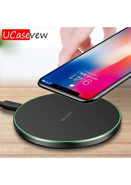 Metal Ped Gümüş Metal Kablosuz Şarj Pad LED Solunum Işığı 10 W iPhone 13 12 11 Xr Xs 8 Samsung X21 Xiaomi Hızlı Kablosuz Şarj Istasyonu (Yurt Dışından) fiyatları