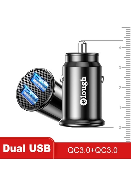 Çift Qc USB C Araç Şarj Cihazı Qc 3.0 40W 5A Tipi Pd Hızlı Şarj Qc 3.0 5A Araç Telefonu Şarj Cihazı iPhone 12 13 Pro Xiaomi Huawei Samsung (Yurt Dışından)
