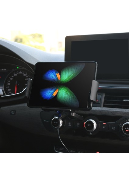 S2 Araç Şarj Cihazı ile Araç Kablosuz Şarj Cihazı 10W Otomatik Sıkma Telefon Tutucu Samsung Galaxy Fold Fold2 S10 iPhone Xs 11 Max Xiaomi Huawei Mate x (Yurt Dışından) modelleri